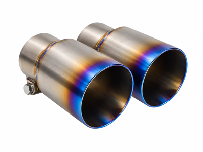 Fabspeed Deluxe Dual Style Tips, Titanium (For PSE). Porsche 991.2 Carrera (2017-2019) - 9P1251187B, 9P1251188B, 99104420021, 99104420020, 99104420024, 99104420025 - FS.POR.9912.PSEDLTTI
